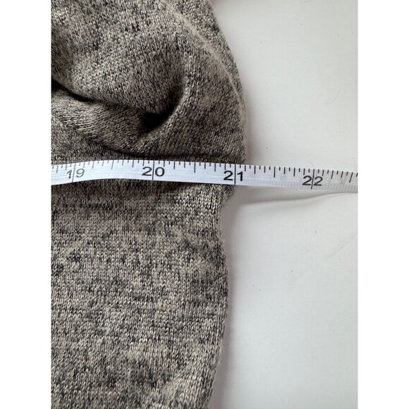 DG2 by Diane Gilman Asymmetrical Shark Bite Hem Turtle Neck Sweater Large Brown - Picture 12 of 13